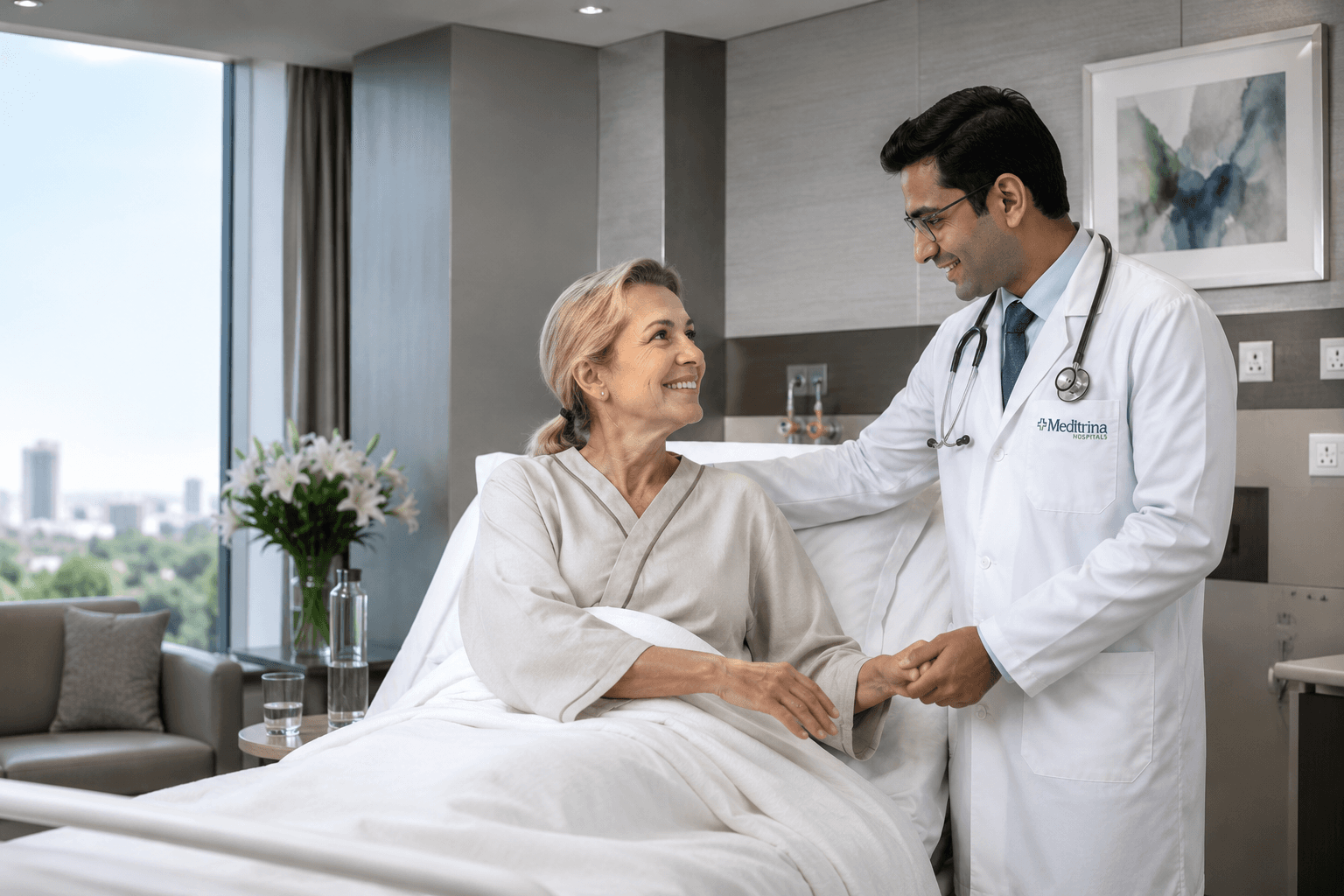 Doctor consulting with a patient